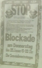 Protestplakat Müllkippe Schöneiche 25.01.1990