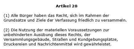 DDR Verfassung Artzikel 28